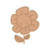 Flower Shape MDF Fridge Magnets Base