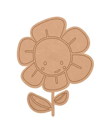 Flower Shape MDF Fridge Magnets Base