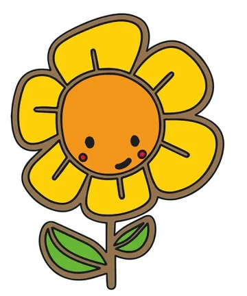 Flower Shape MDF Fridge Magnets Base