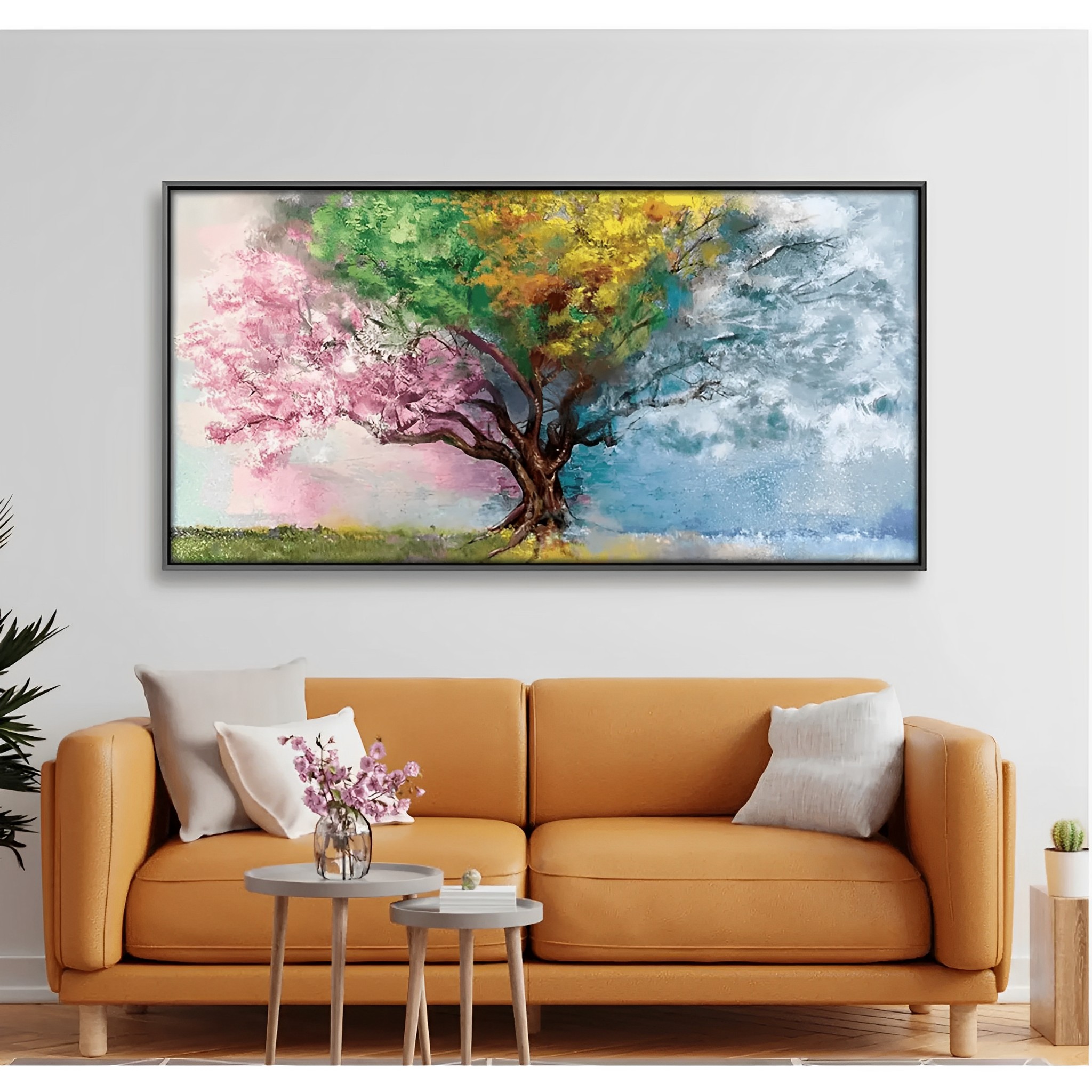 Four Seasons Canvas Wall Painting Four Seasons Canvas Wall Painting