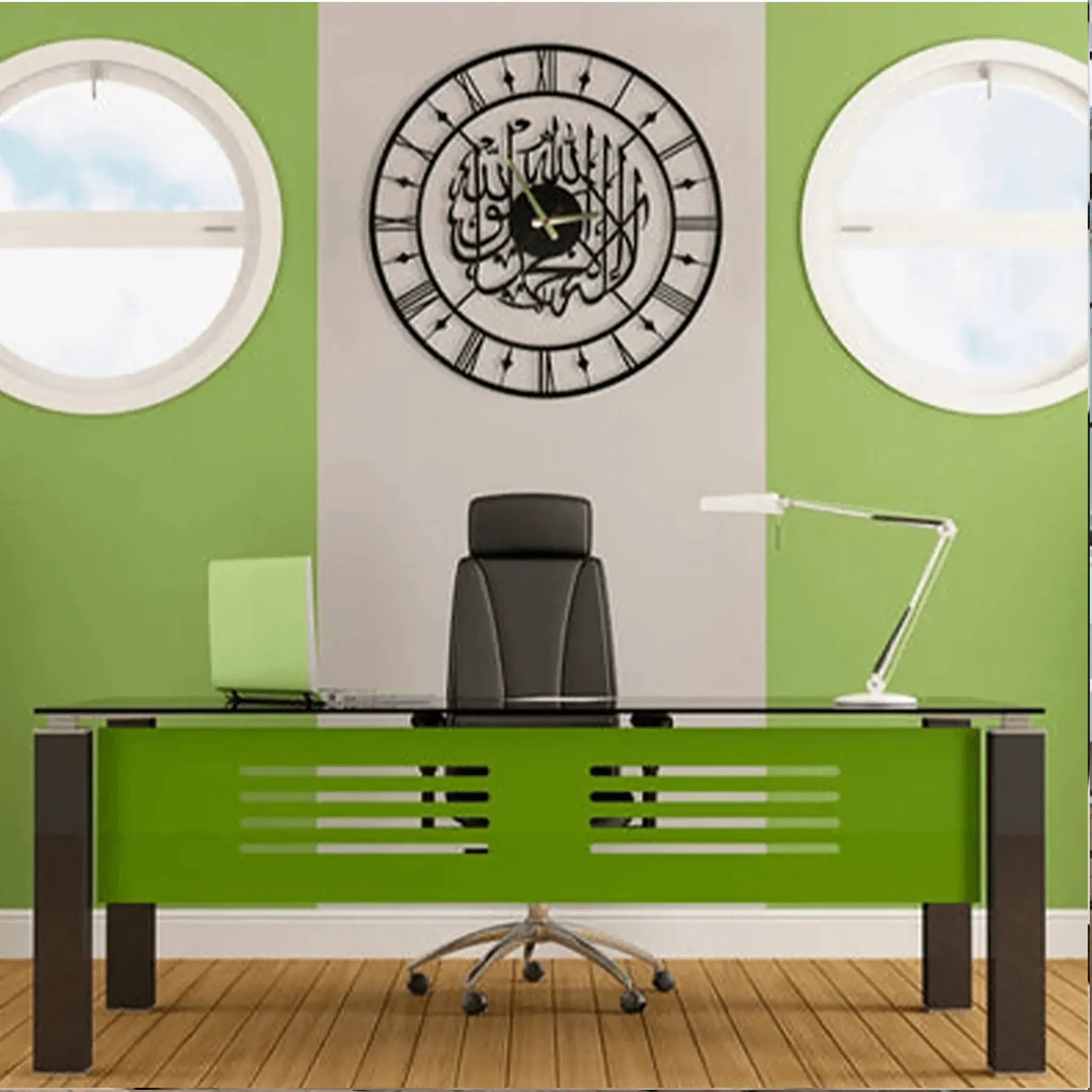 Kalima Shahada Metal Wall Clock