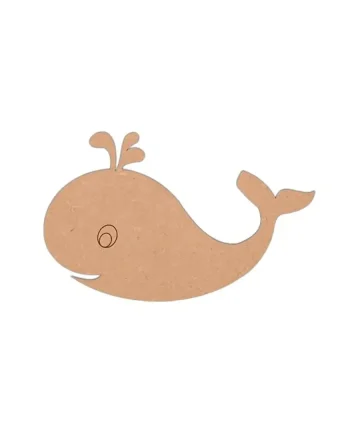 Whale Shape MDF Fridge Magnets Base