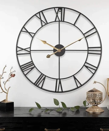 Antique Metal Wall Clock