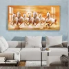 Beautiful Seven Running Horses Canvas Big Wall Painting