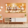 Beautiful Seven Running Horses Canvas Big Wall Painting