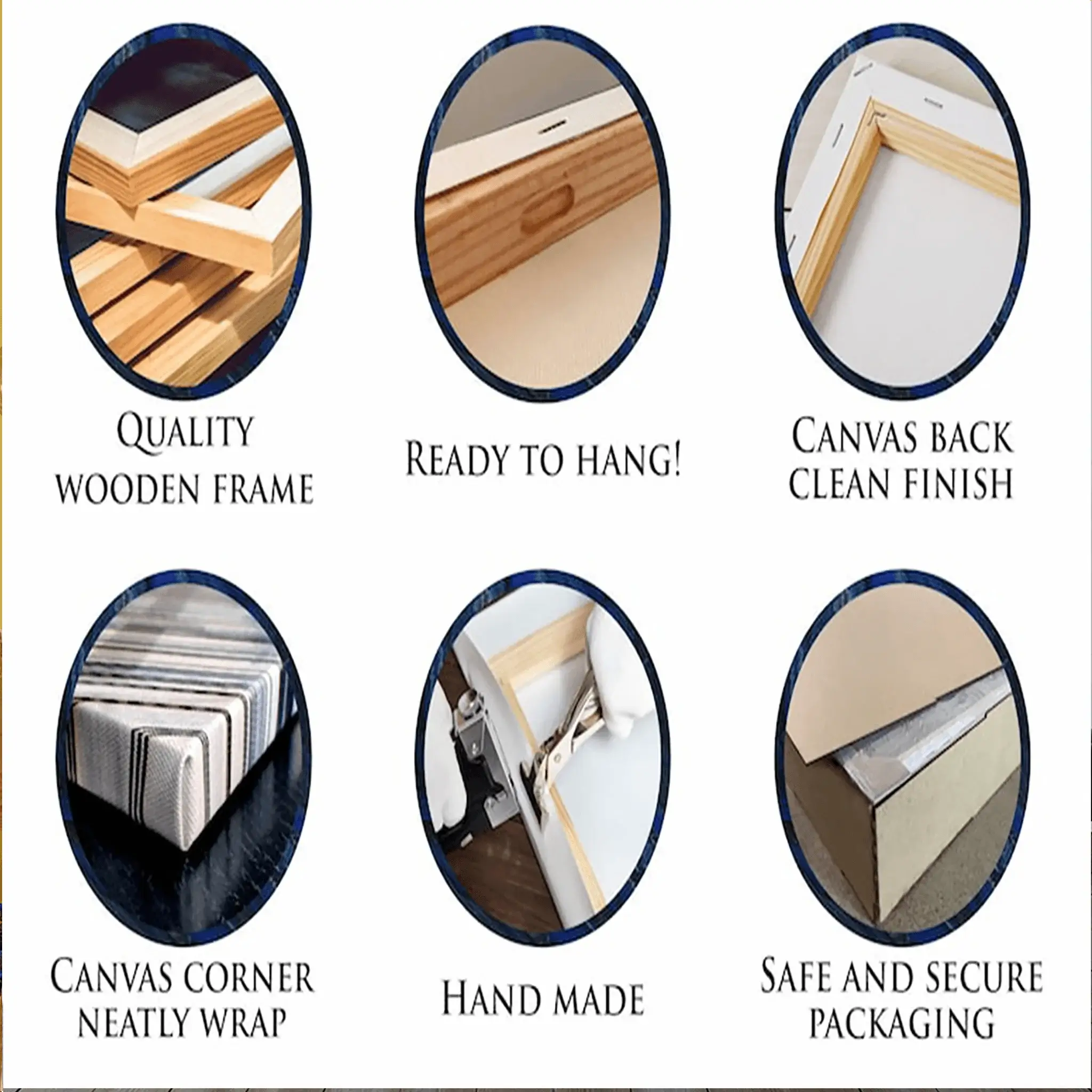 Beautiful Seven Running Horses Canvas Big Wall Painting