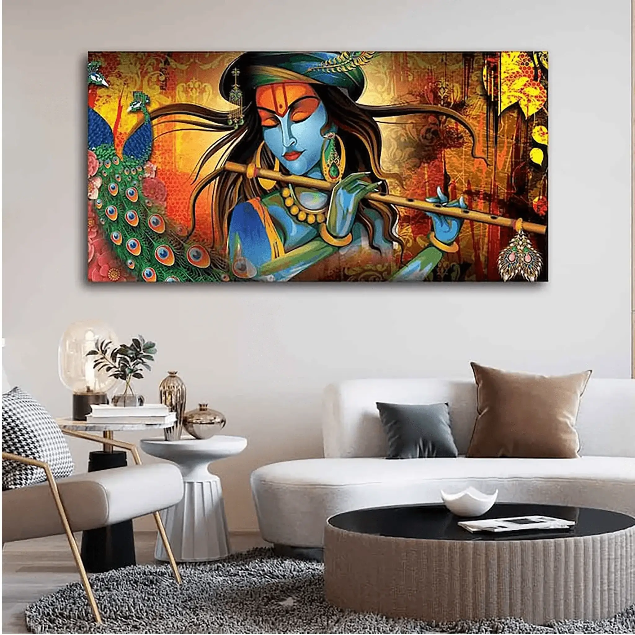 Lord Krishna Wall Art Painting