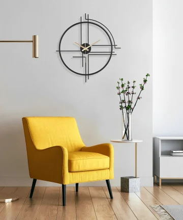 Large Metal Wall Clock