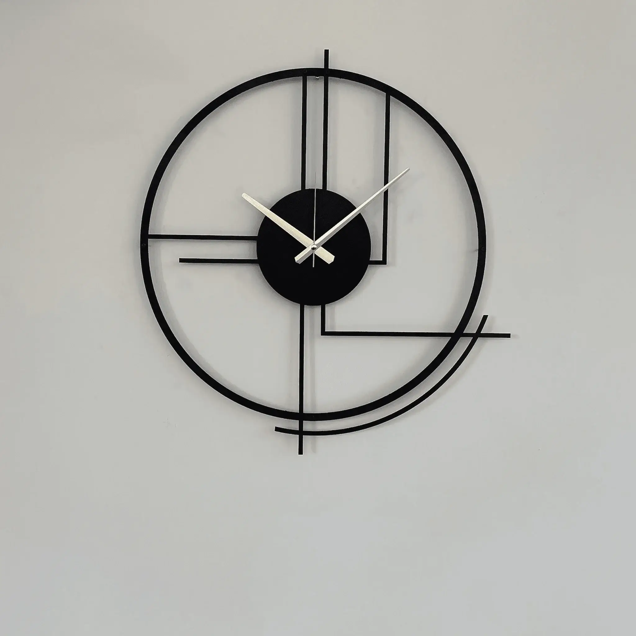 Large Metal Wall Clock