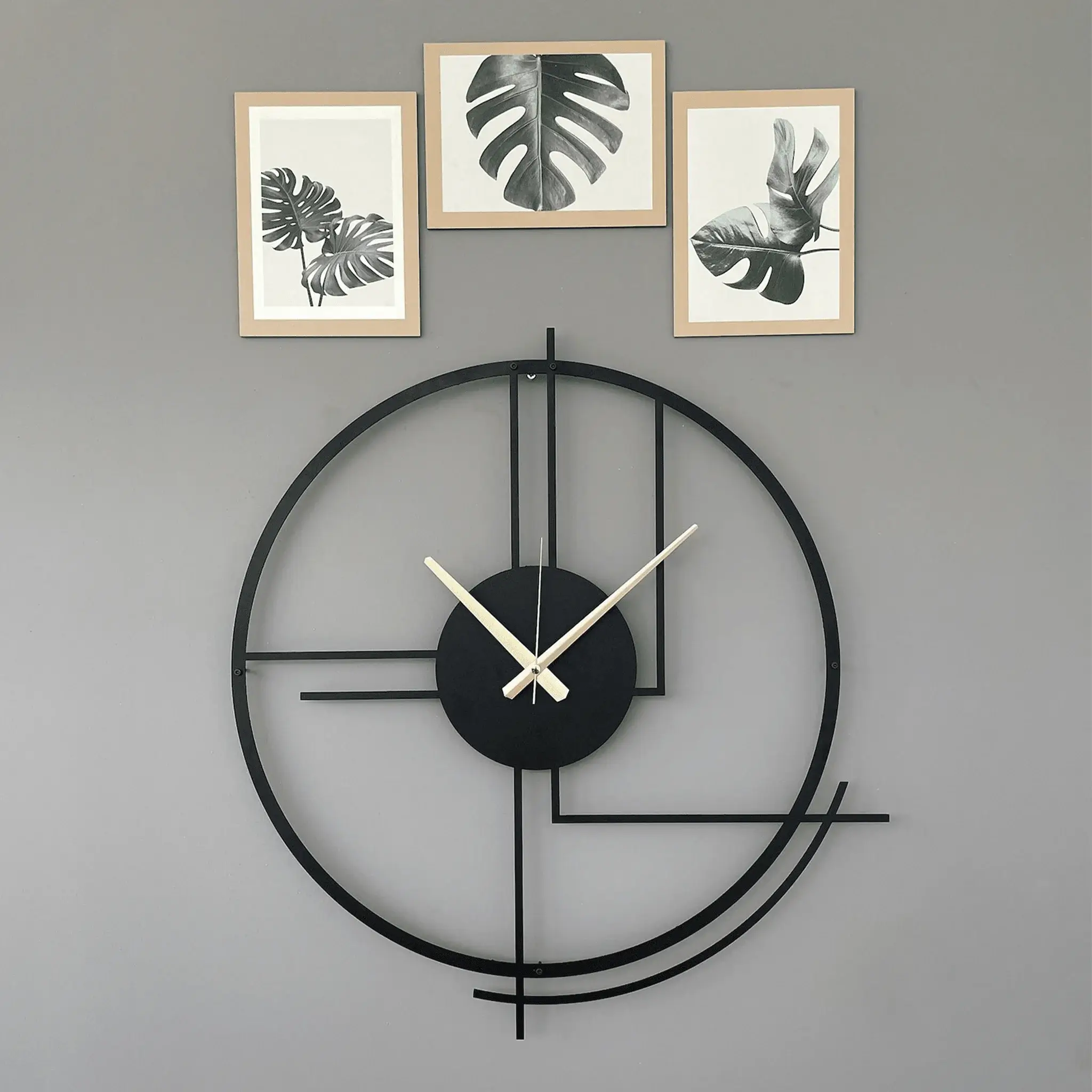 Large Metal Wall Clock