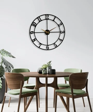 Stylish metal wall clock