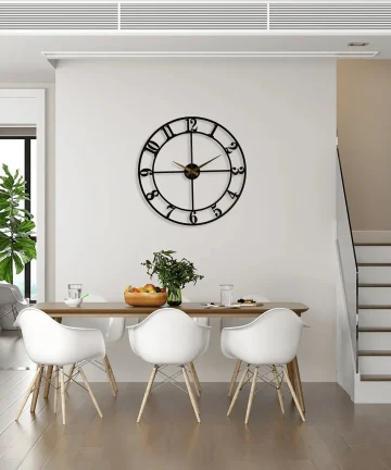 Stylish metal wall clock