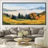 Serene Mountains Canvas Painting