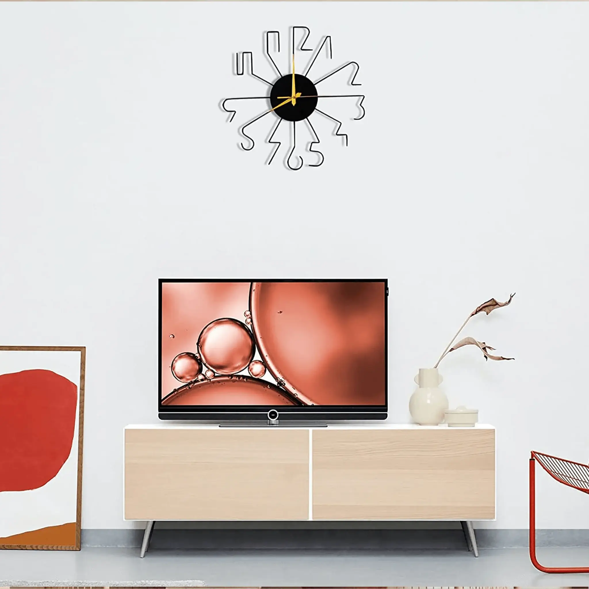 Fancy Metal Wall Clock