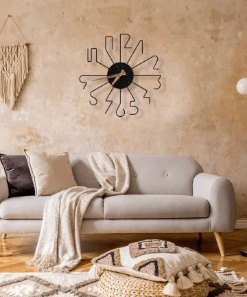 Fancy Metal Wall Clock