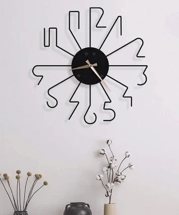 Fancy Metal Wall Clock