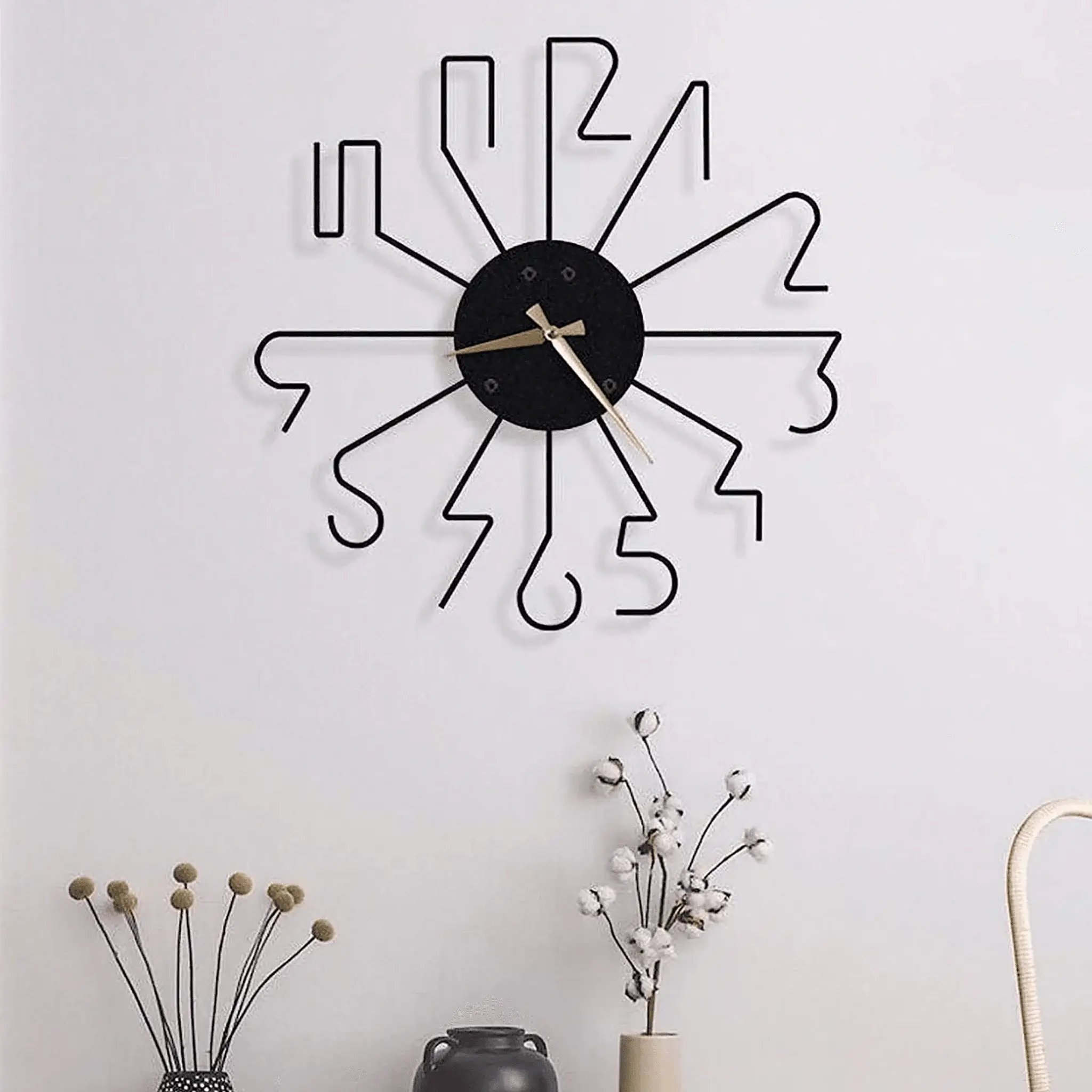 Fancy Metal Wall Clock