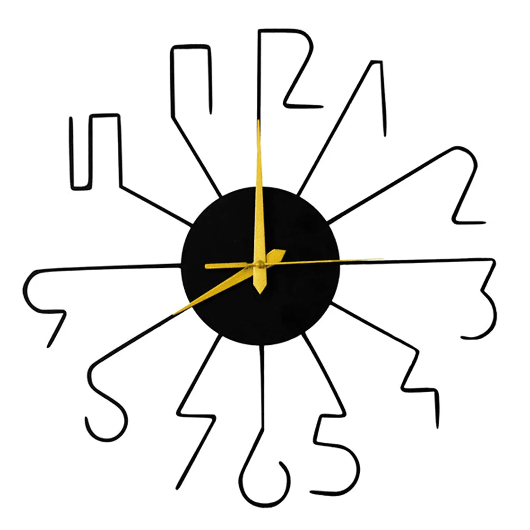Fancy Metal Wall Clock