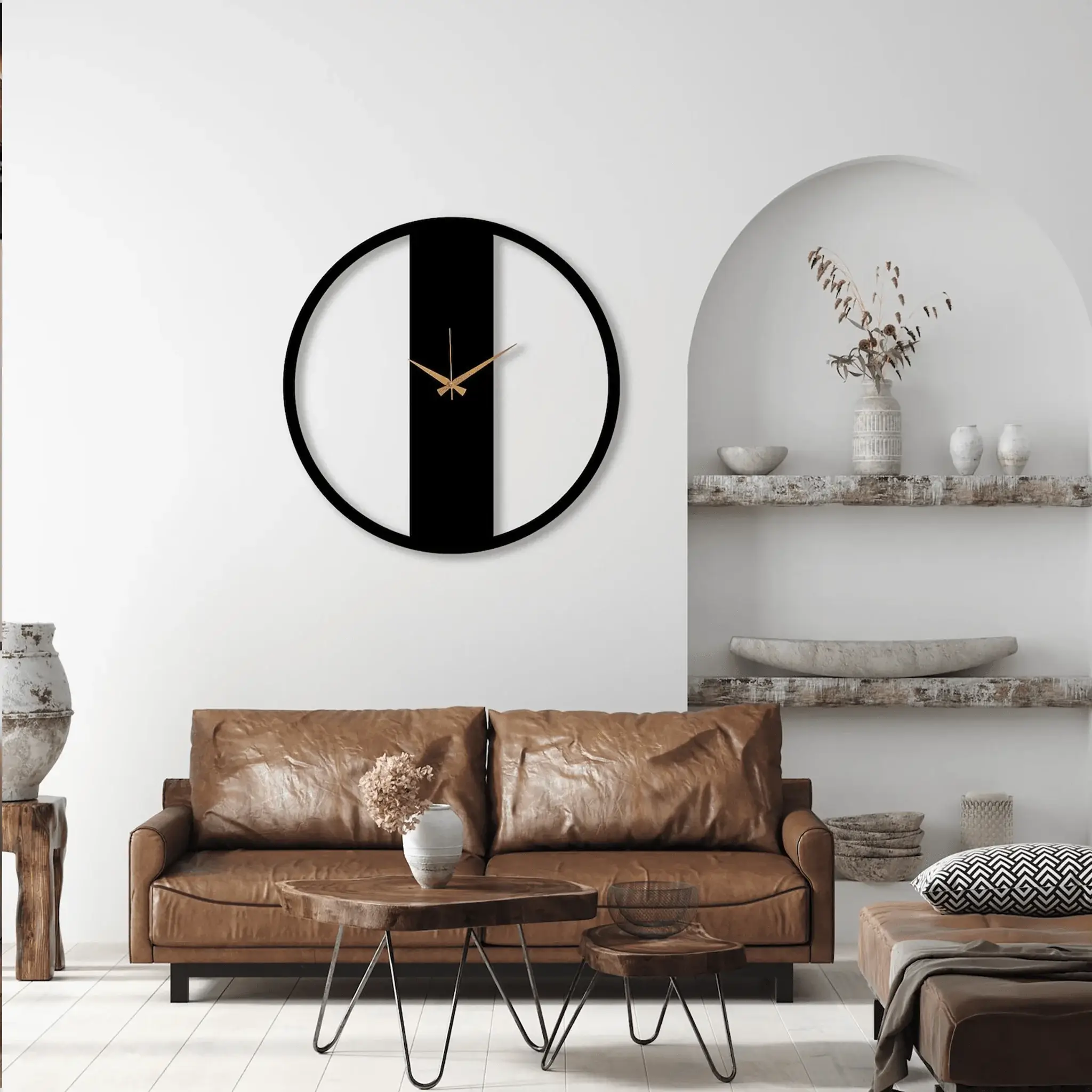 Stylish round Metal wall clock Stylish round Metal wall clock