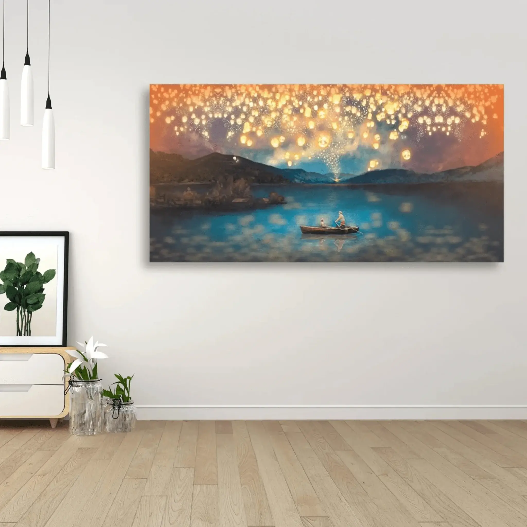 Lantern Views Canvas Wall Painting