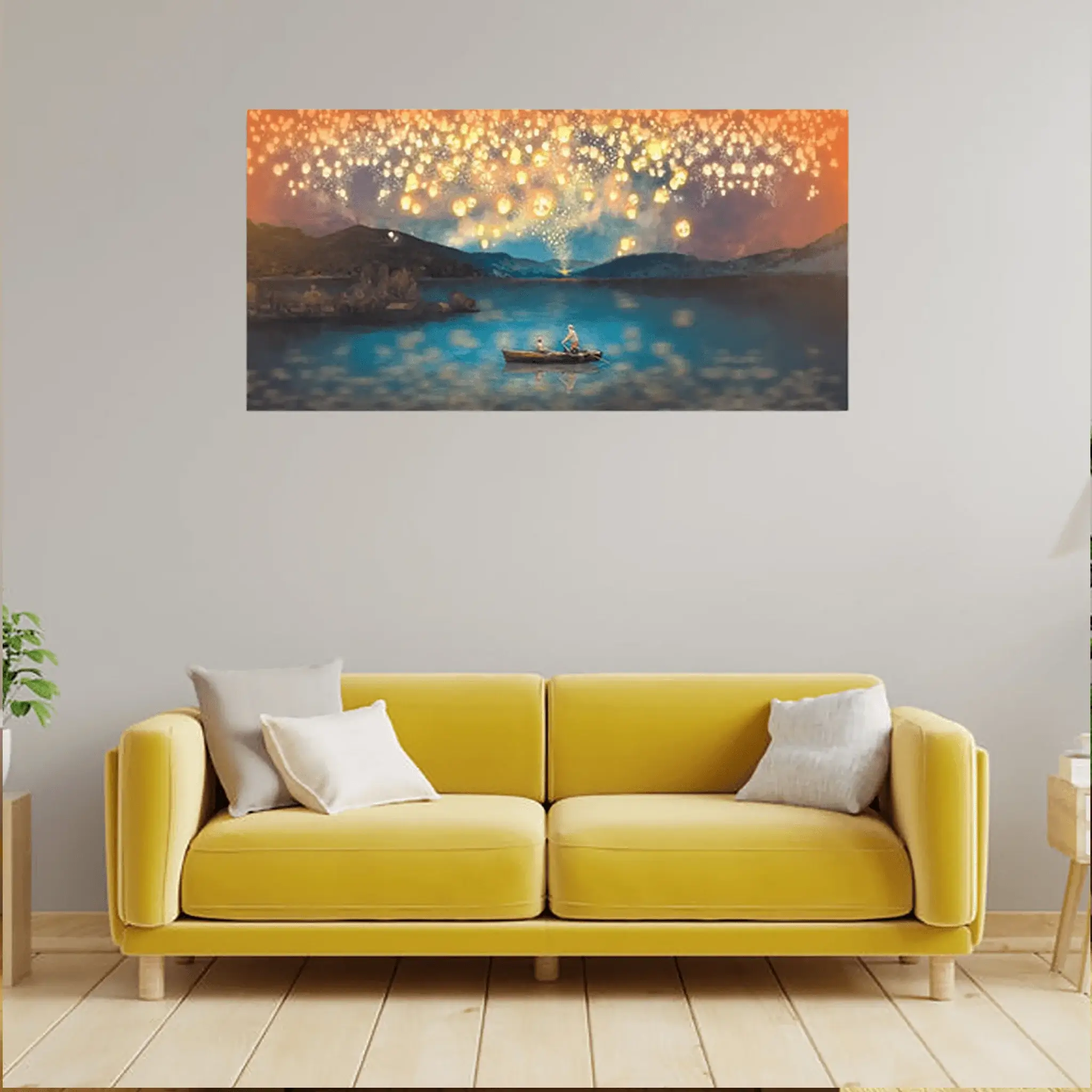 Lantern Views Canvas Wall Painting
