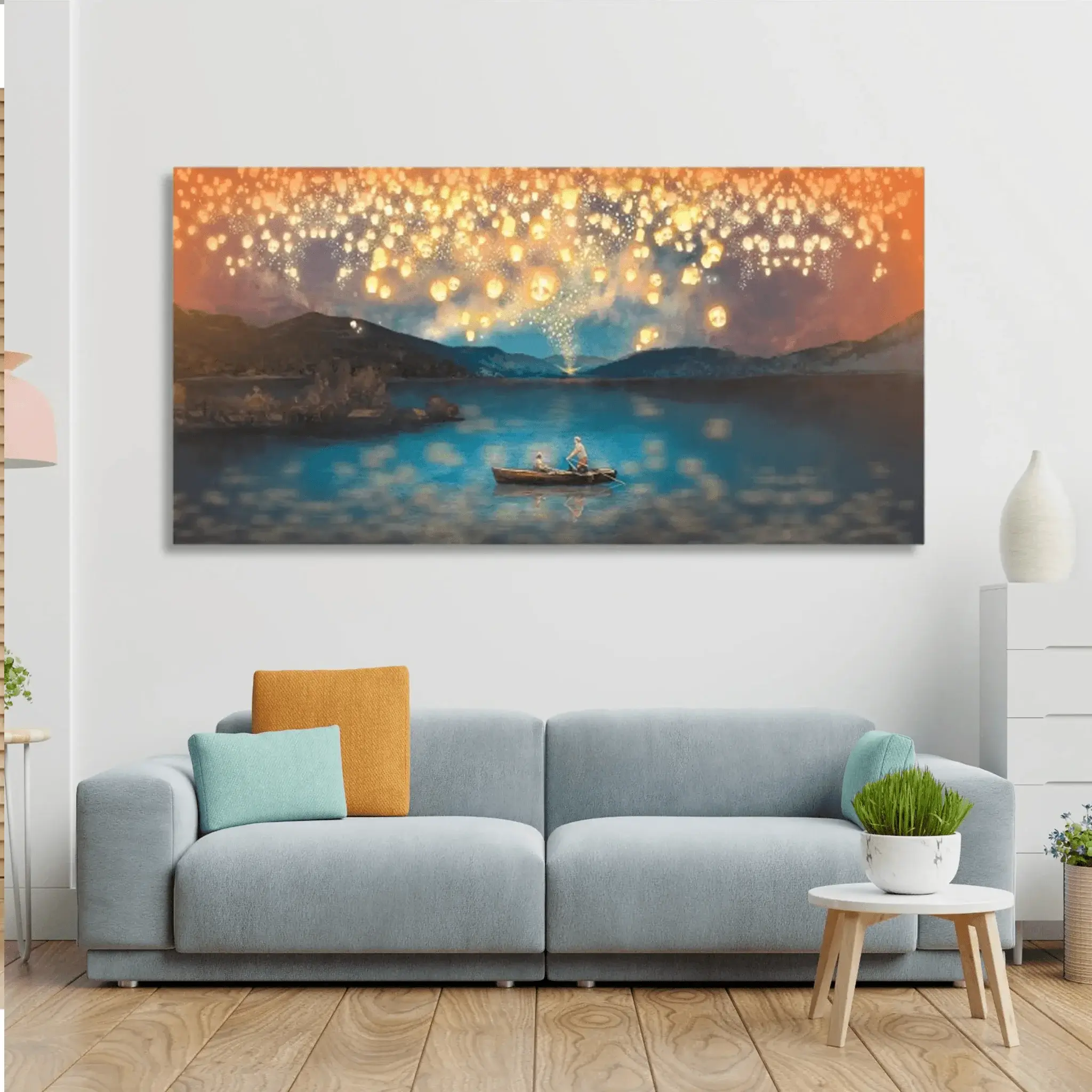 Lantern Views Canvas Wall Painting