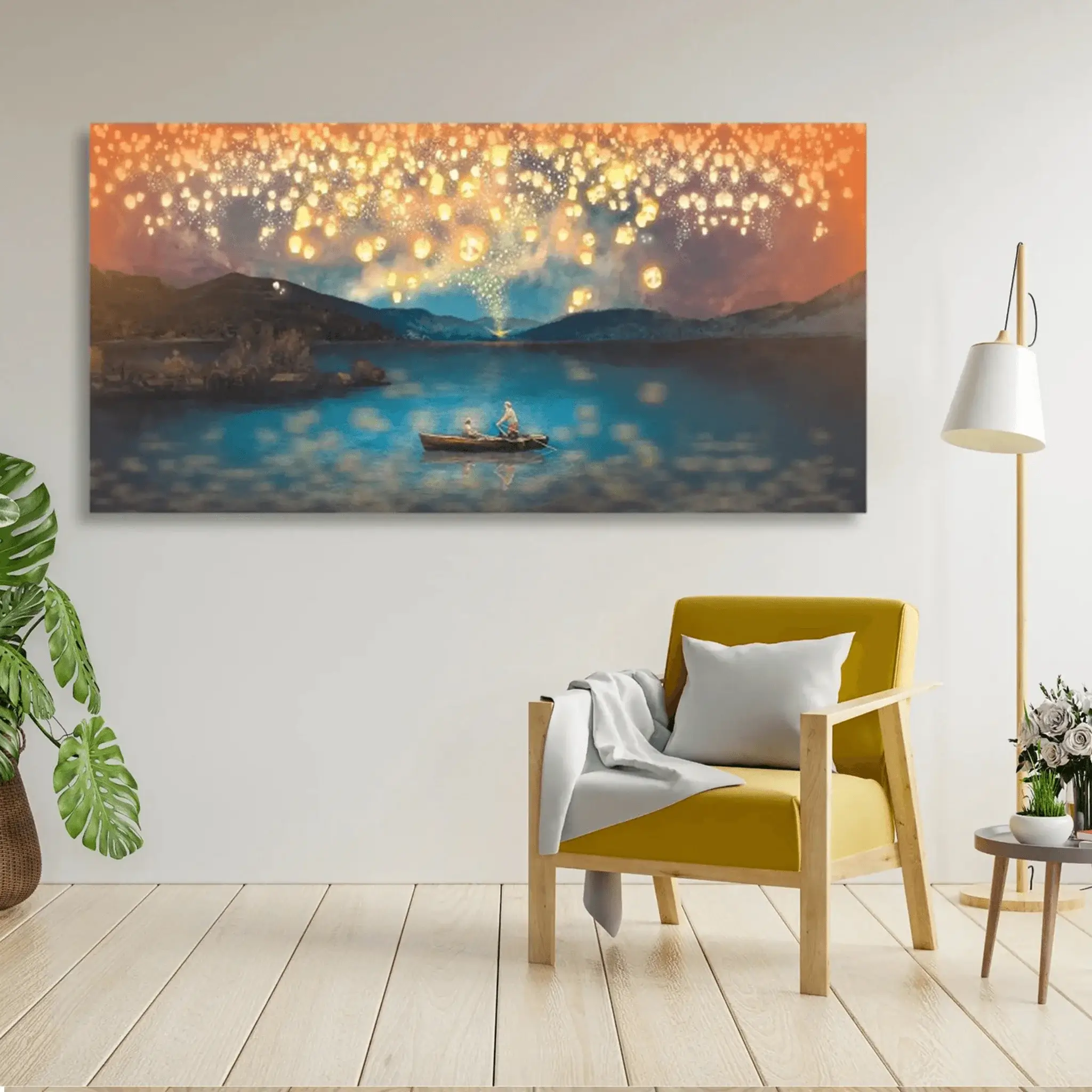 Lantern Views Canvas Wall Painting