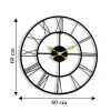 Antique Roman Metal Wall Clock