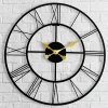 Antique Roman Metal Wall Clock
