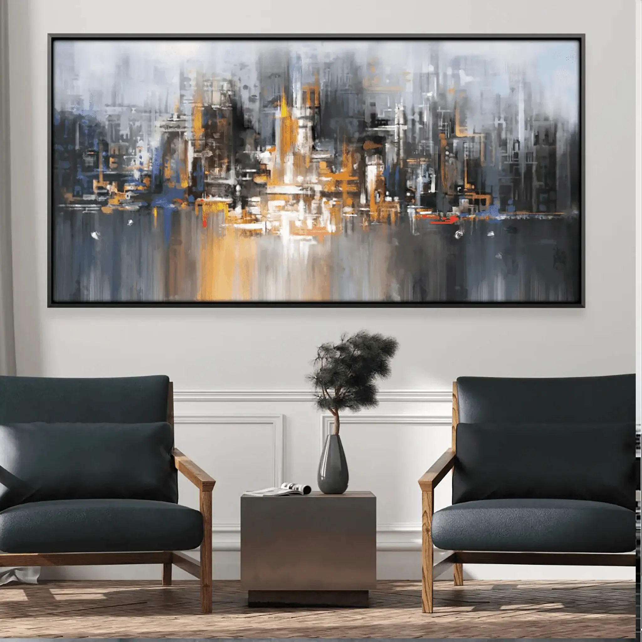Millennium Cityscape Canvas Wall Painting