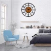 Designer Number Metal/Wooden Wall clock