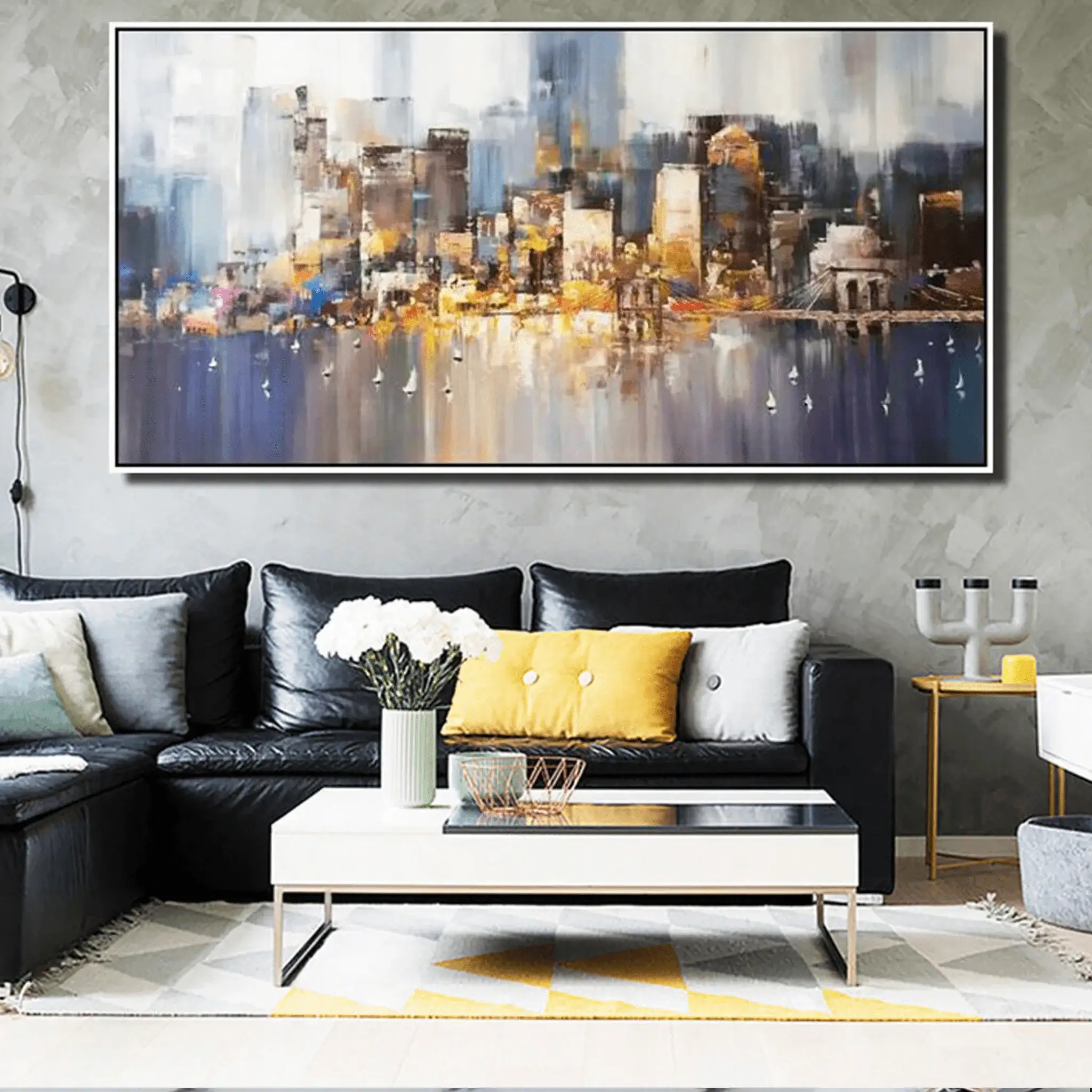 Millennium Cityscape Canvas Wall Painting