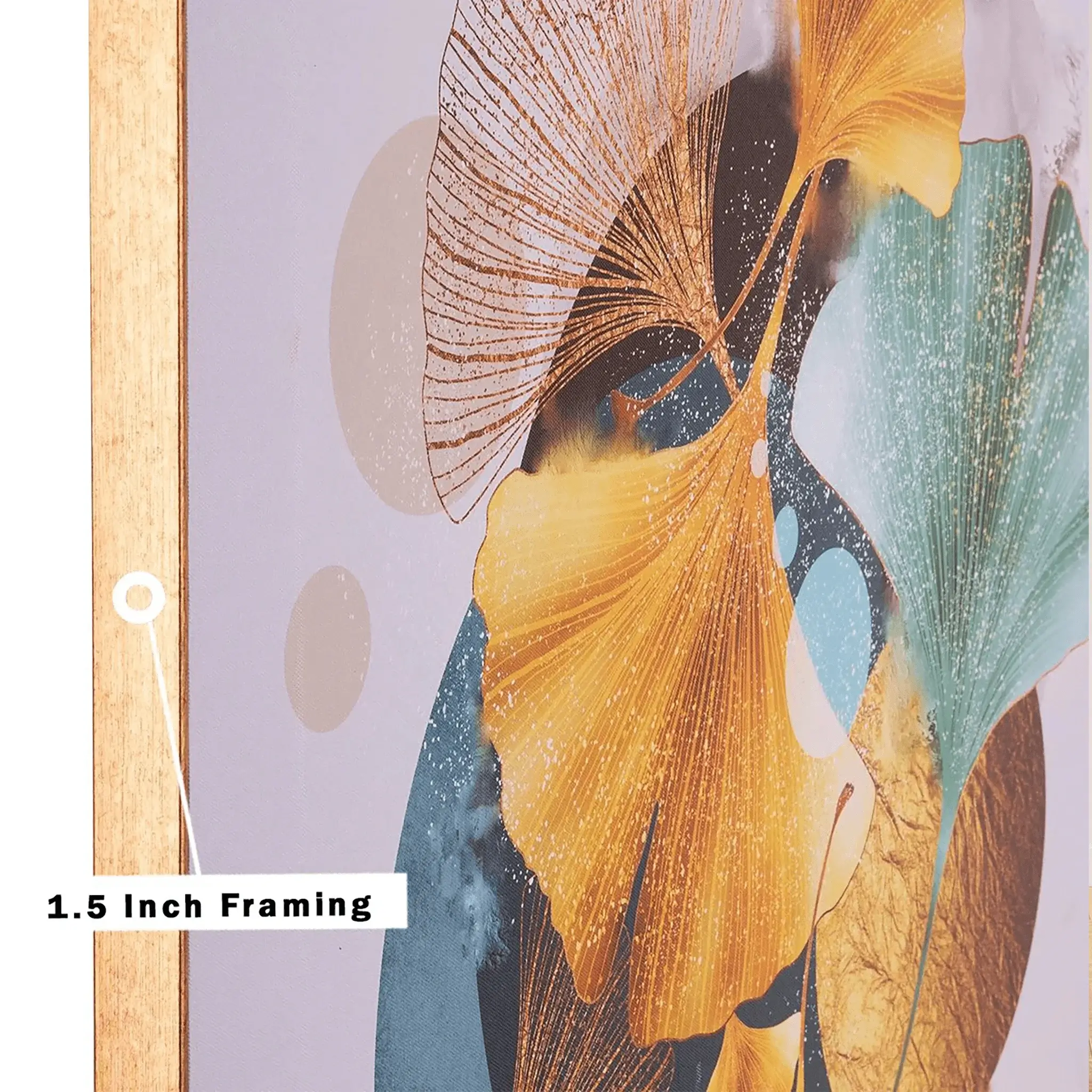 The Yellow and Green Stingray Framed Canvas Wall Painting