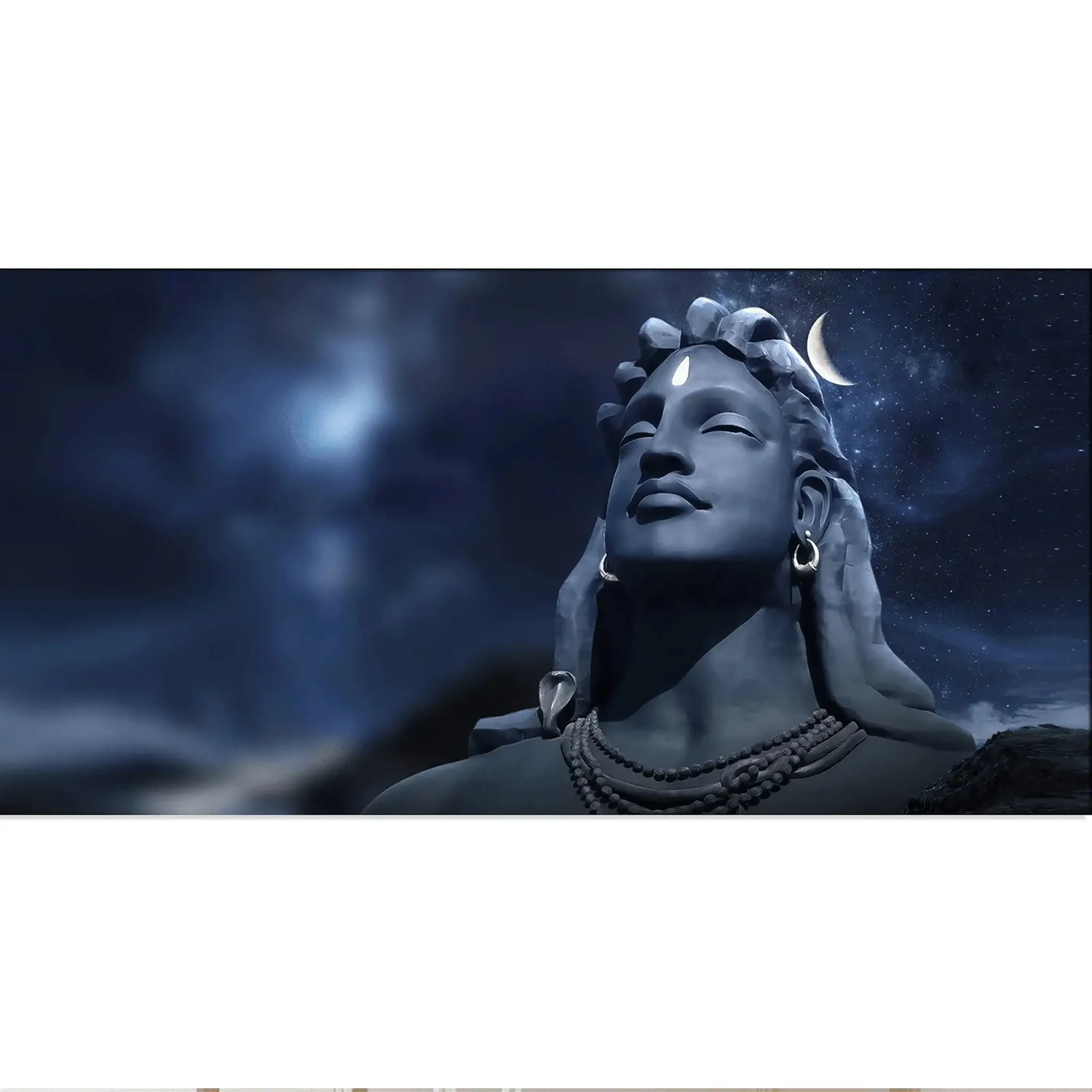 Lord Shiva with Moon on the Head Wall Painting