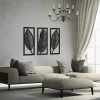 leaf geometric 3 Set wooden wall art