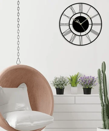 DESIGNER ROMAN METAL WALL CLOCK