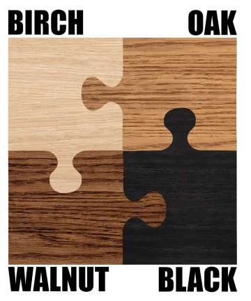 leaf geometric 3 Set wooden wall art