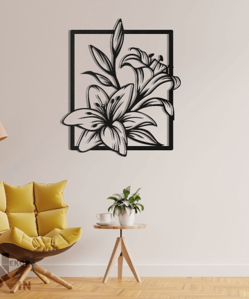 Flower Pattern Metal Wall Art