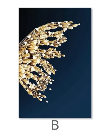 Crystal Butterfly Canvas Wall Painting