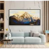 Shining Mountains Canvas Wall Painting