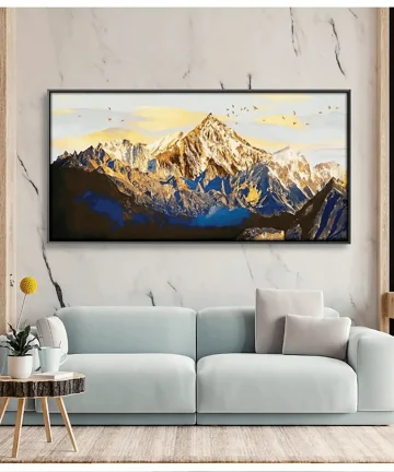 Shining Mountains Canvas Wall Painting