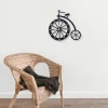 Cycle Shaped Metal Wall Clock