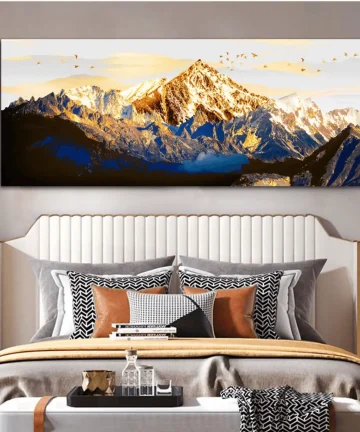 Shining Mountains Canvas Wall Painting