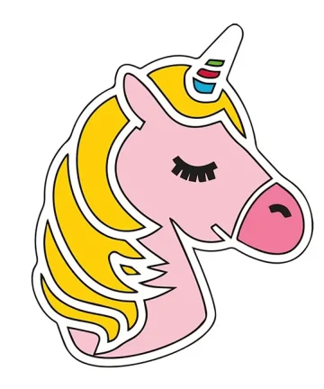 Unicorn Shape MDF Fridge Magnets