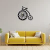 Cycle Shaped Metal Wall Clock