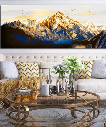 Shining Mountains Canvas Wall Painting