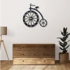 Cycle Shaped Metal Wall Clock