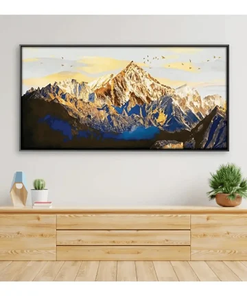 Shining Mountains Canvas Wall Painting
