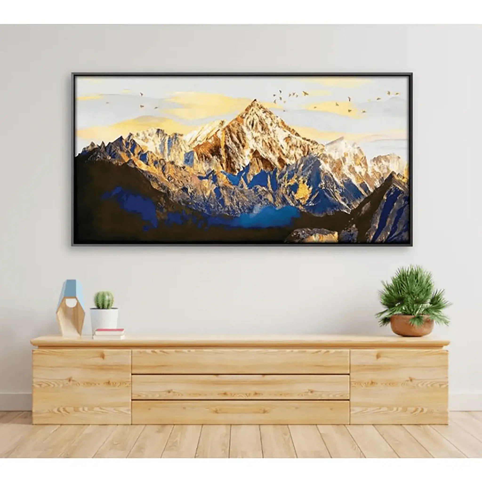 Shining Mountains Canvas Wall Painting