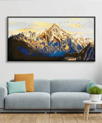 Shining Mountains Canvas Wall Painting